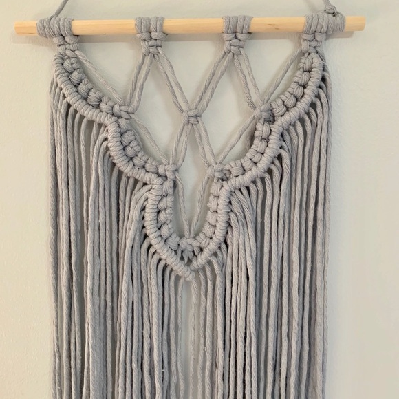 Boho Macrame Wallhanging • Gray - Picture 3 of 3